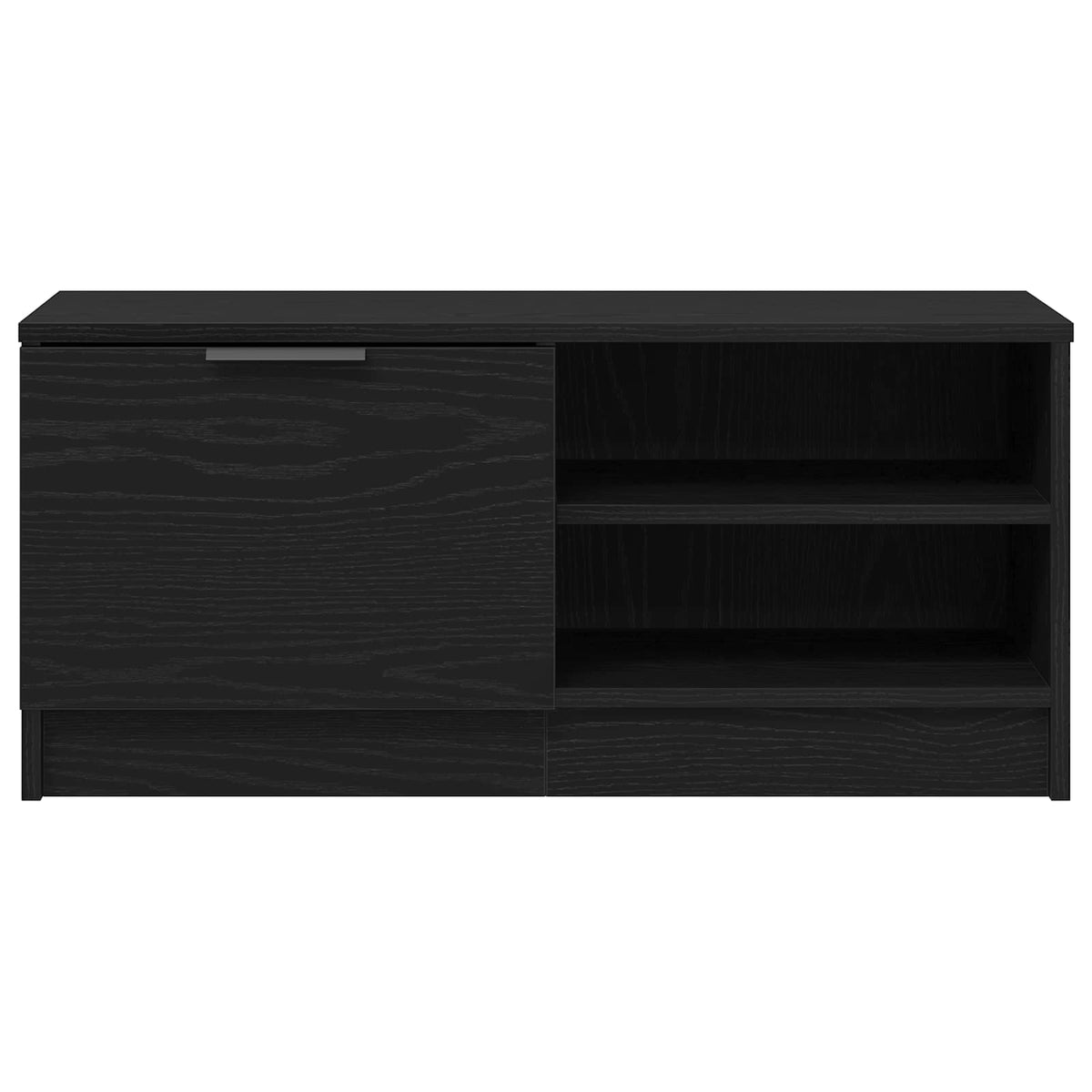 TV Cabinet Set 80x35x36.5 cm Engineered Wood 2 pcs Black oak