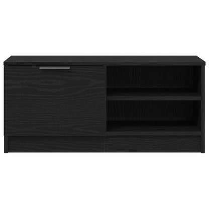 TV Cabinet Set 80x35x36.5 cm Engineered Wood 2 pcs Black oak