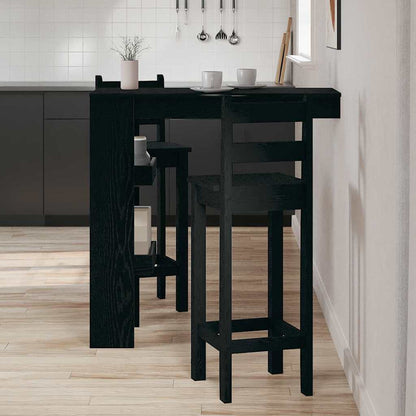 Wall Bar Table 102x45x103,5 cm Engineered Wood Black oak