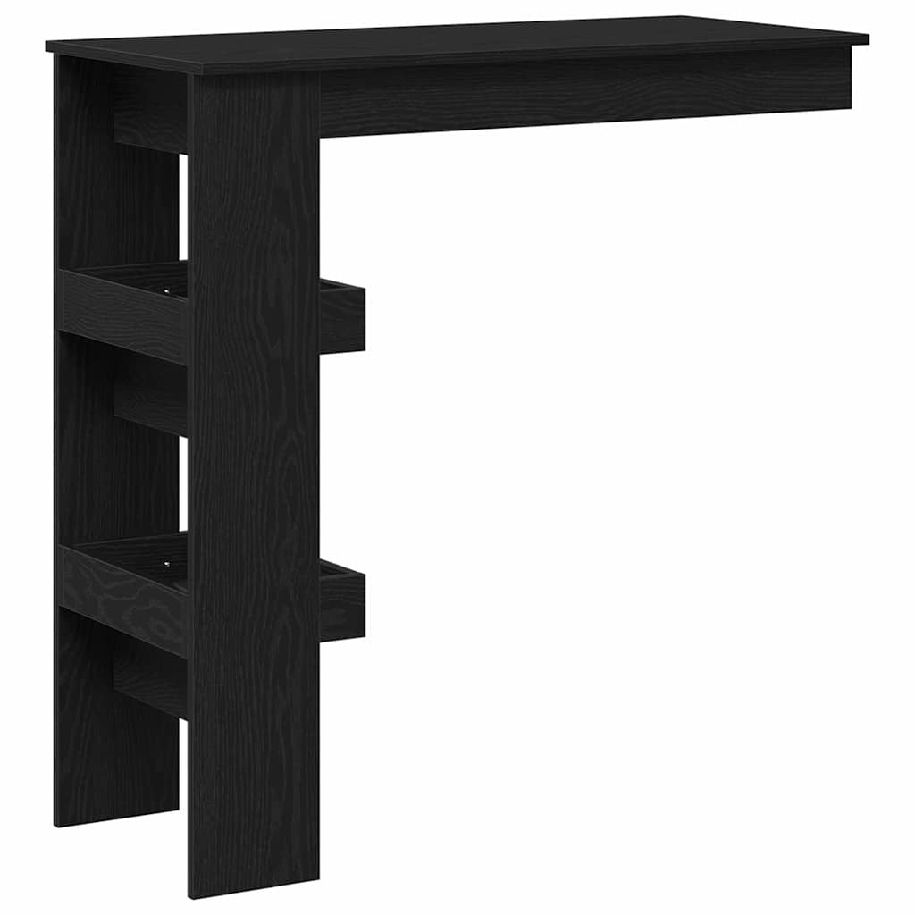 Wall Bar Table 102x45x103,5 cm Engineered Wood Black oak