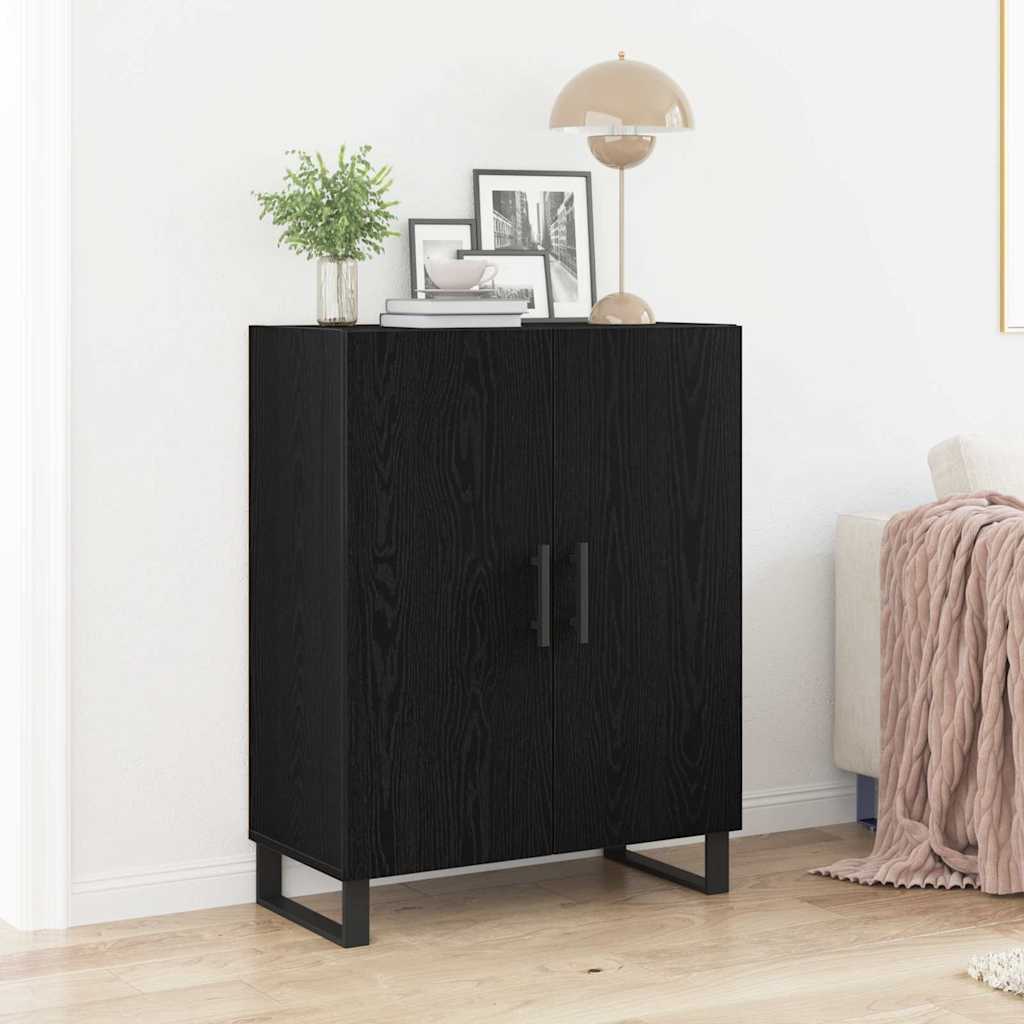 Sideboard 69,5x34x90 cm Engineered Wood Black oak