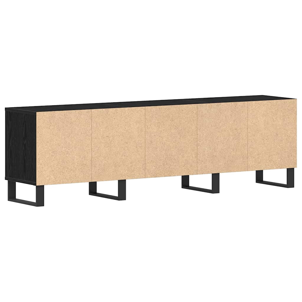 TV Cabinet 150x30x44,5 cm Engineered Wood Black oak