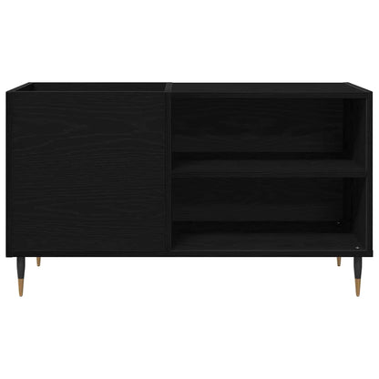 Record Cabinet 85x38x48 cm Engineered Wood Black oak