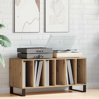 Record Cabinet 100x38x48 cm Engineered Wood Artisan oak