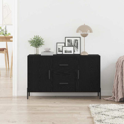 Sideboard 100x36x60 cm Engineered Wood Black oak