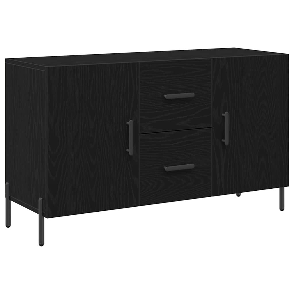 Sideboard 100x36x60 cm Engineered Wood Black oak