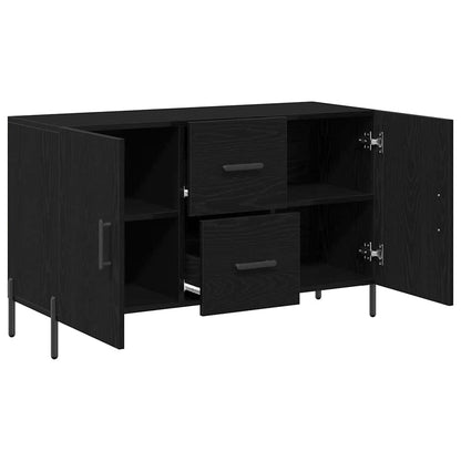 Sideboard 100x36x60 cm Engineered Wood Black oak