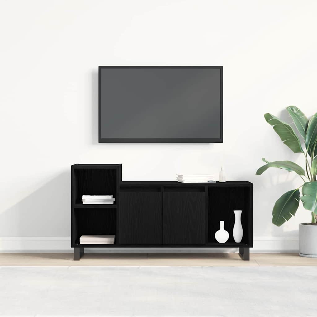 TV Cabinet 100x35x55 cm Engineered Wood Black oak