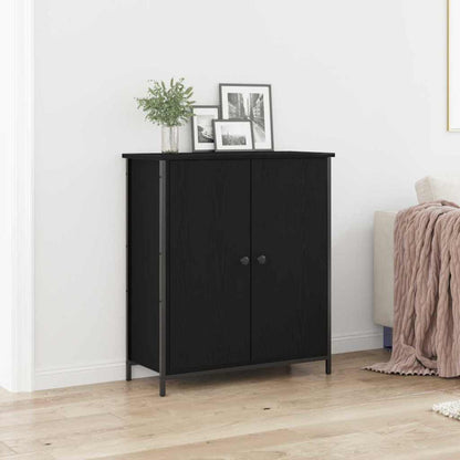 Sideboard 70x30x80 cm Engineered Wood Black oak