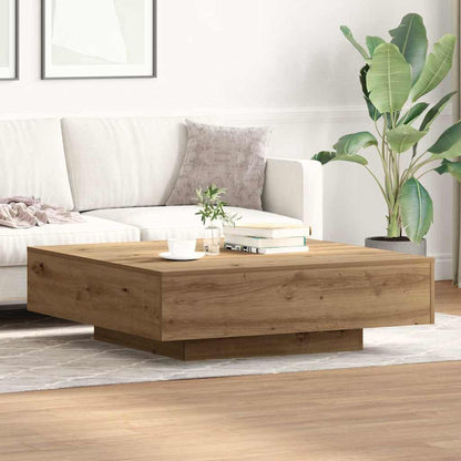 Coffee Table 100x100x31 cm Engineered Wood Artisan oak