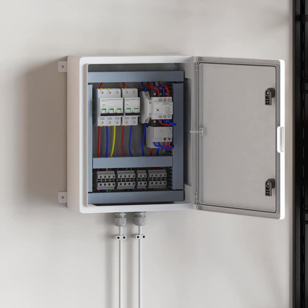 vidaXL Control Cabinet 25 x 13 x 24 cm ABS Plastic Grey