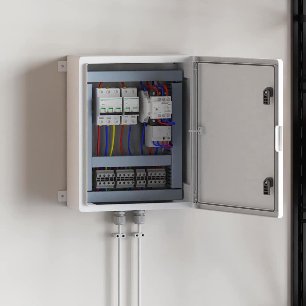 Control Cabinet 25 x 13 x 24 cm ABS Plastic Grey 40 cm 50 cm 24.5 cm