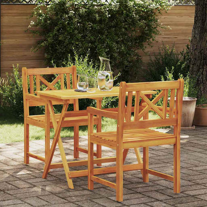 vidaXL Garden Chairs Natural Solid Acacia Wood