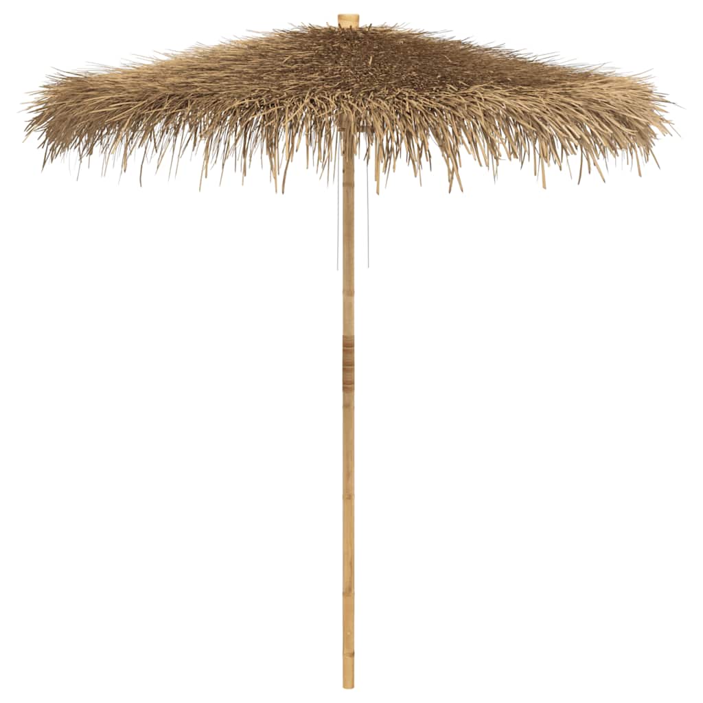 Tiki Umbrella with Banana Leaf Canopy Bamboo 240 cm