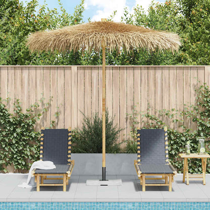 Tiki Umbrella with Banana Leaf Canopy Bamboo 240 cm