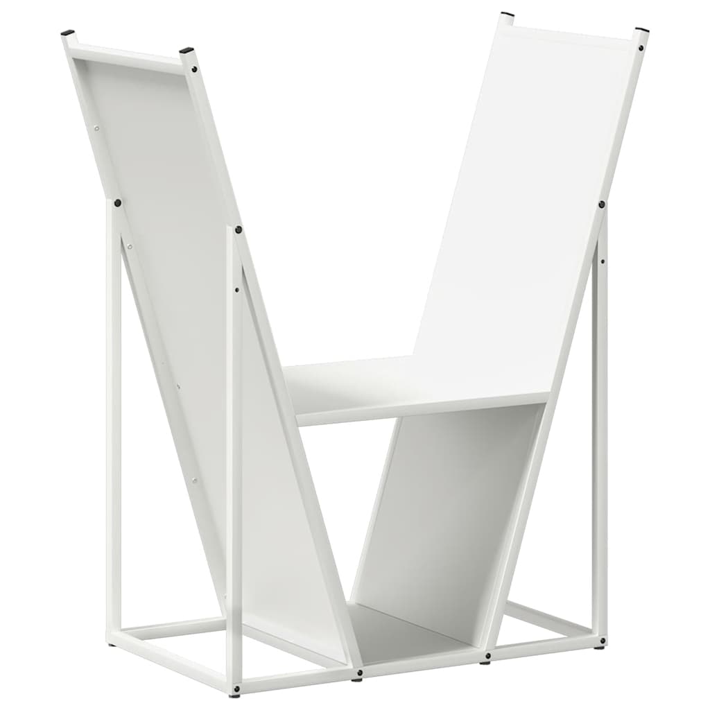 Firewood Rack 69,5x35x81 cm Cold-rolled steel White