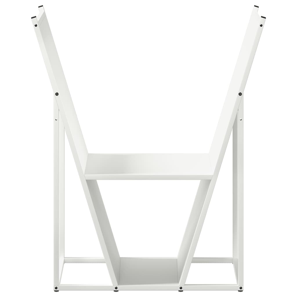 Firewood Rack 69,5x35x81 cm Cold-rolled steel White