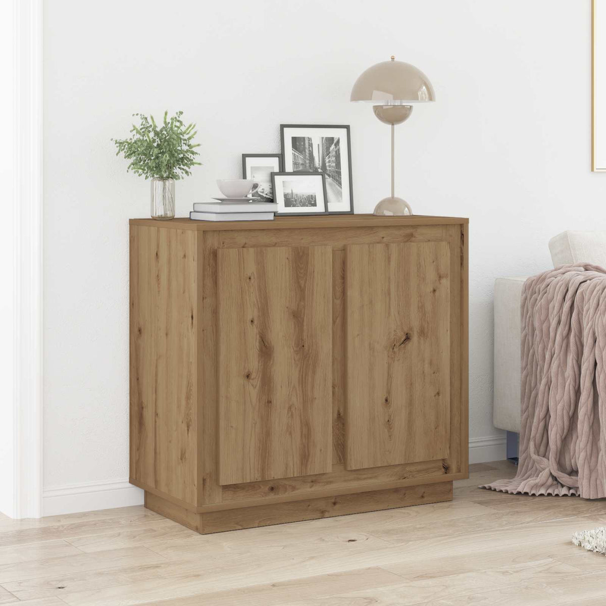 Sideboard 80x34x75 cm Engineered Wood Artisan oak
