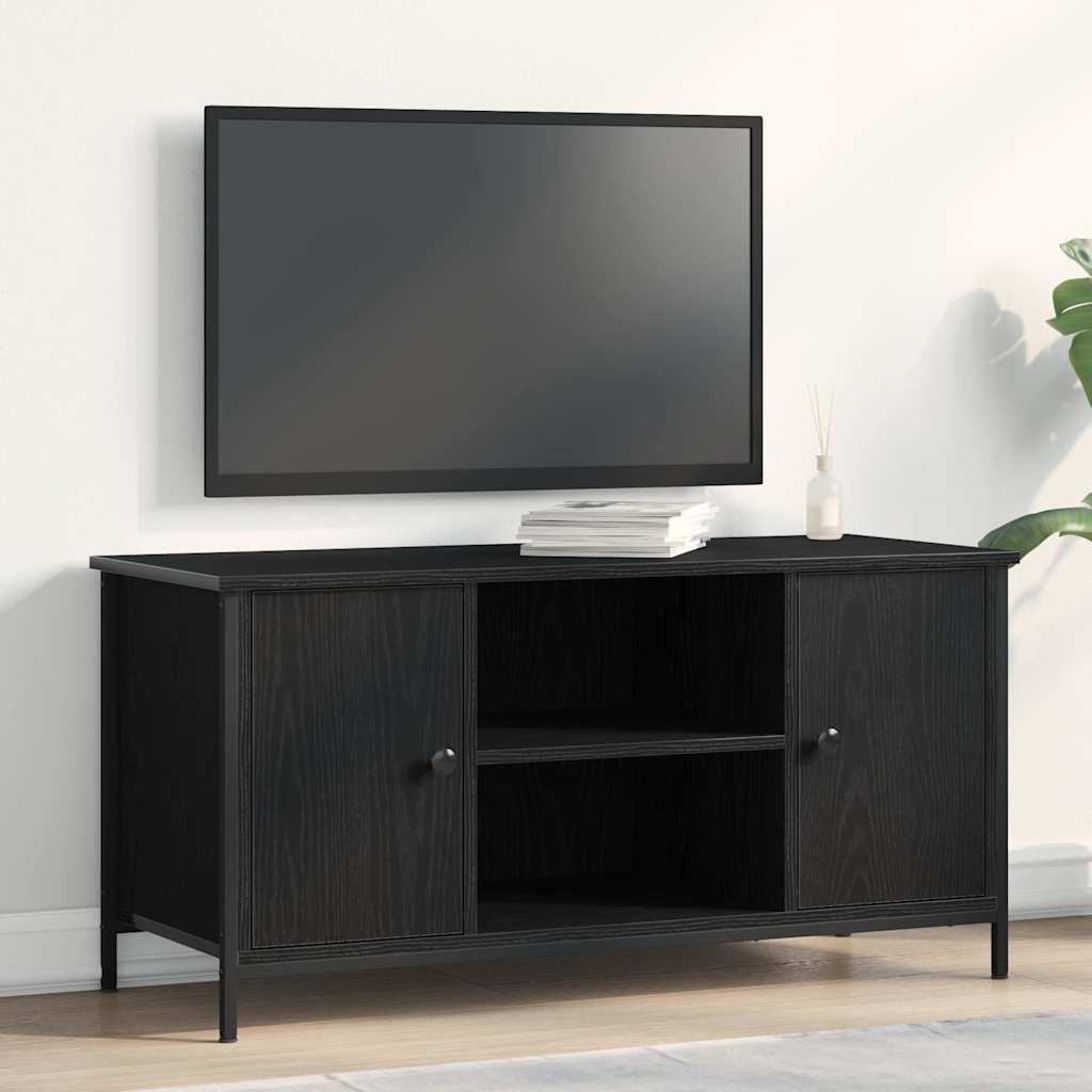 TV Cabinet 100x40x50 cm Engineered Wood Black oak
