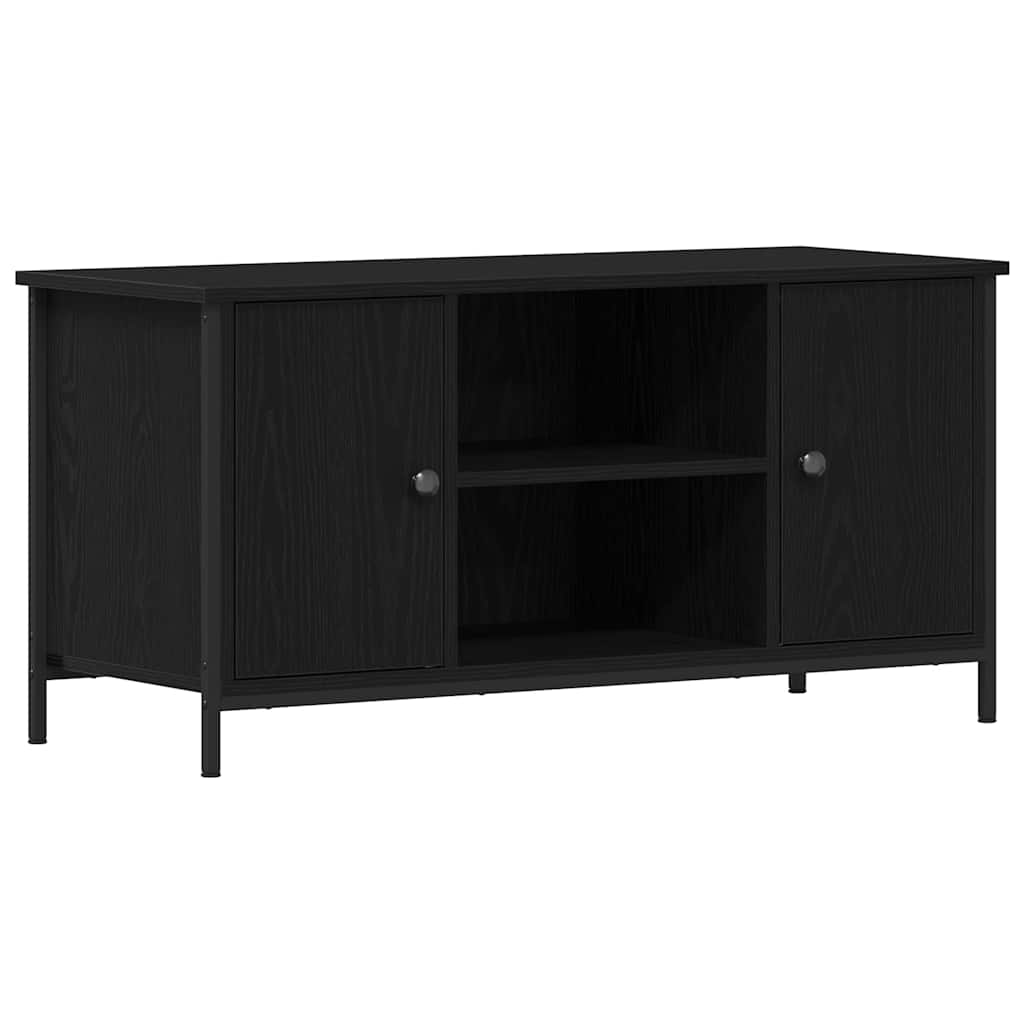 TV Cabinet 100x40x50 cm Engineered Wood Black oak