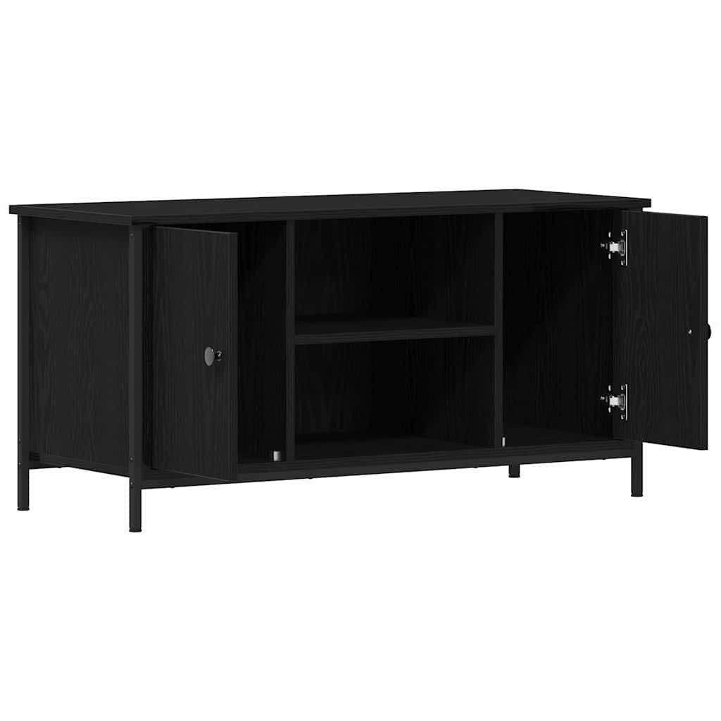 TV Cabinet 100x40x50 cm Engineered Wood Black oak