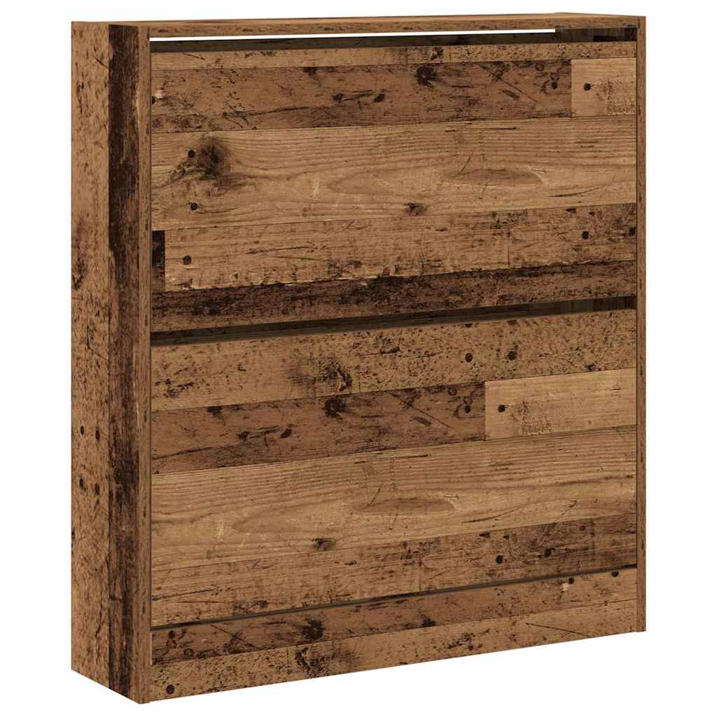 Shoe Cabinet 80x21x87.5 cm Engineered Wood Old wood