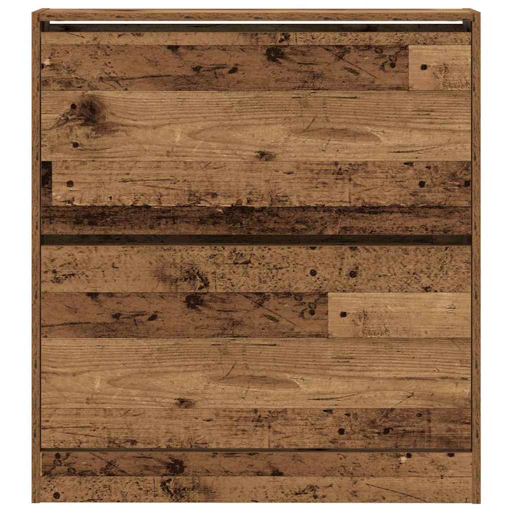 Shoe Cabinet 80x21x87.5 cm Engineered Wood Old wood