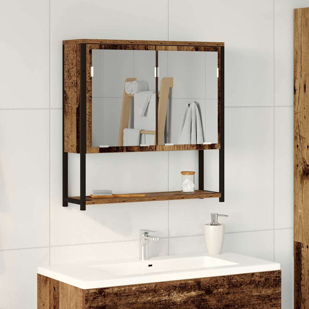 vidaXL Mirror Cabinet 60 x 16 x 60 cm Engineered Wood