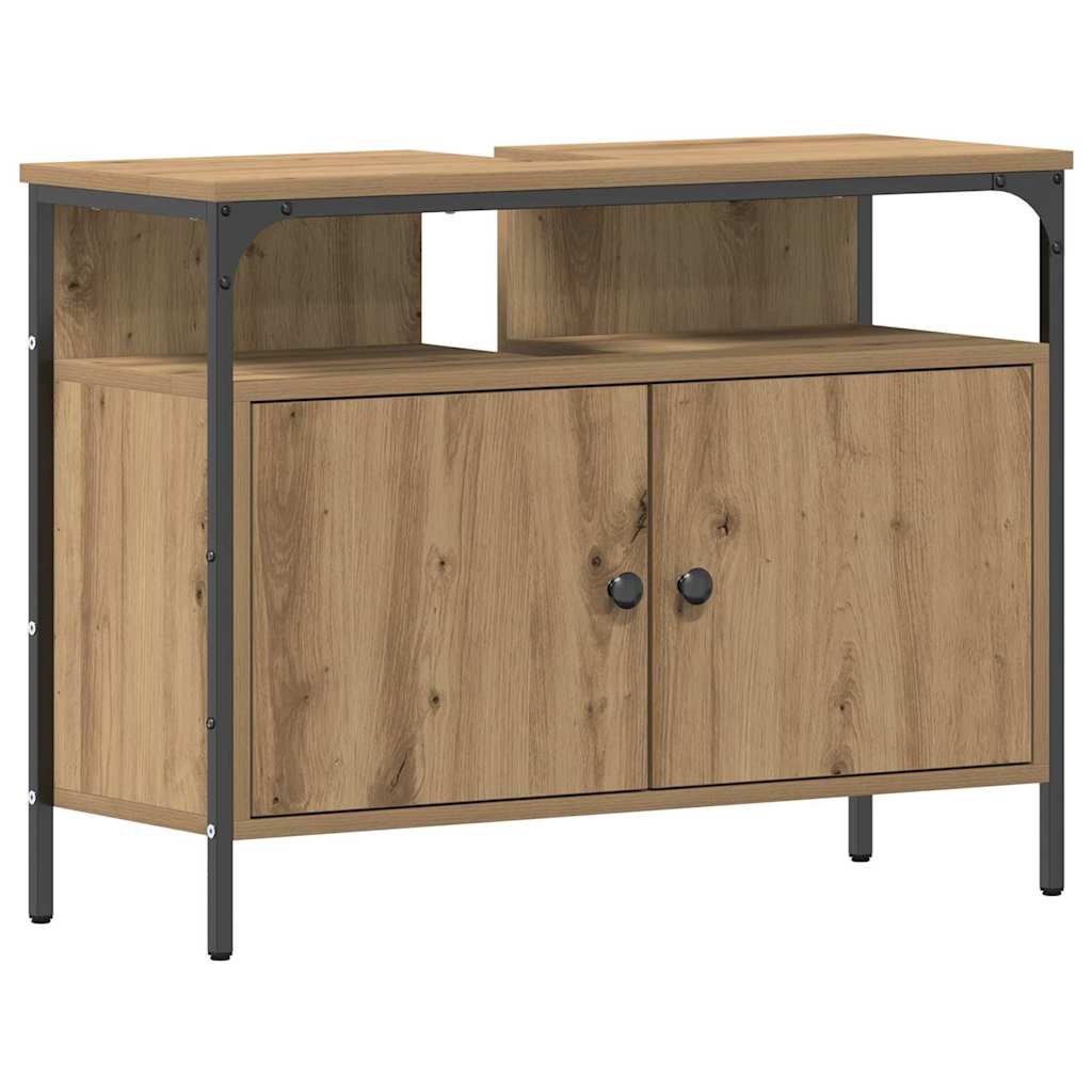 Bathroom Sink Cabinet 60x30x60 cm Engineered Wood Artisan oak 80 cm