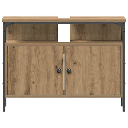Bathroom Sink Cabinet 60x30x60 cm Engineered Wood Artisan oak 80 cm
