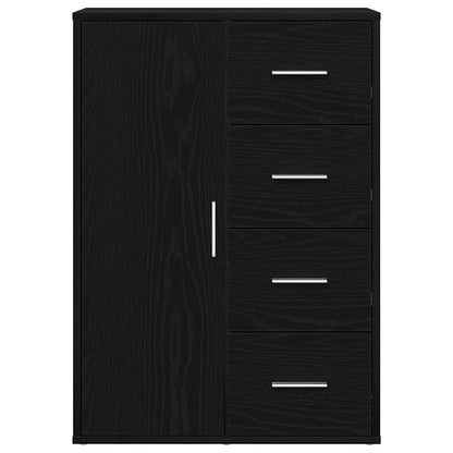 Sideboard 60x31x84 cm Engineered Wood Black oak