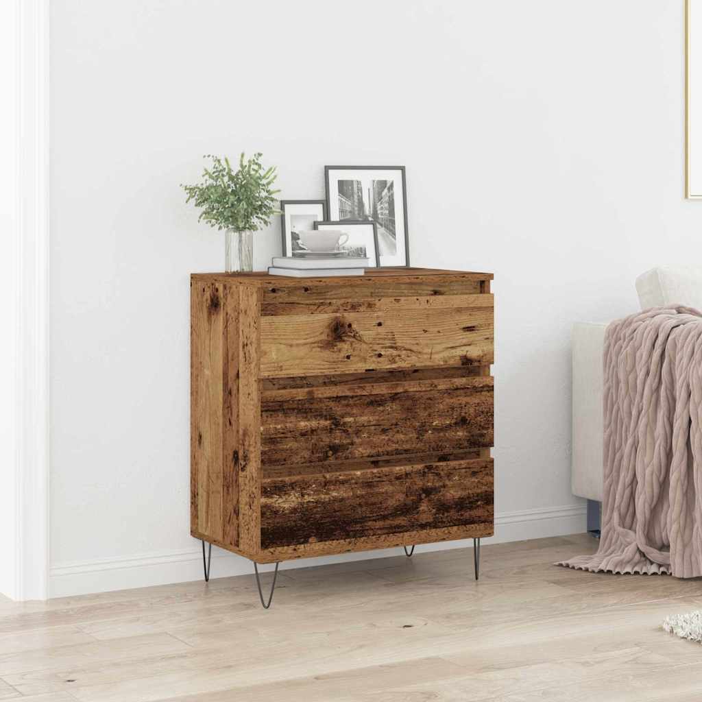 Sideboard 60x35x70 cm Engineered Wood Old wood