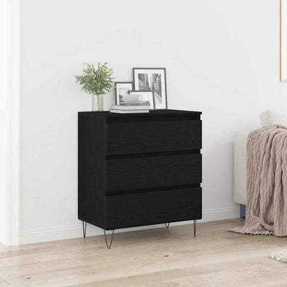 Sideboard 60x35x70 cm Engineered Wood Black oak