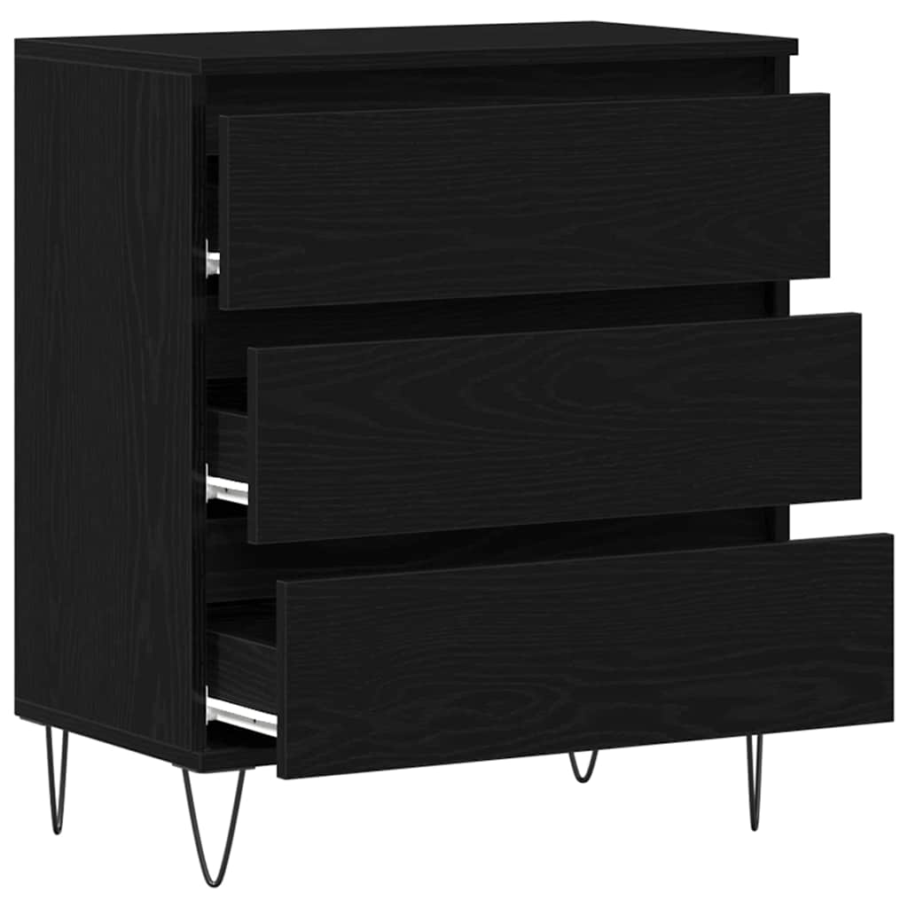 Sideboard 60x35x70 cm Engineered Wood Black oak