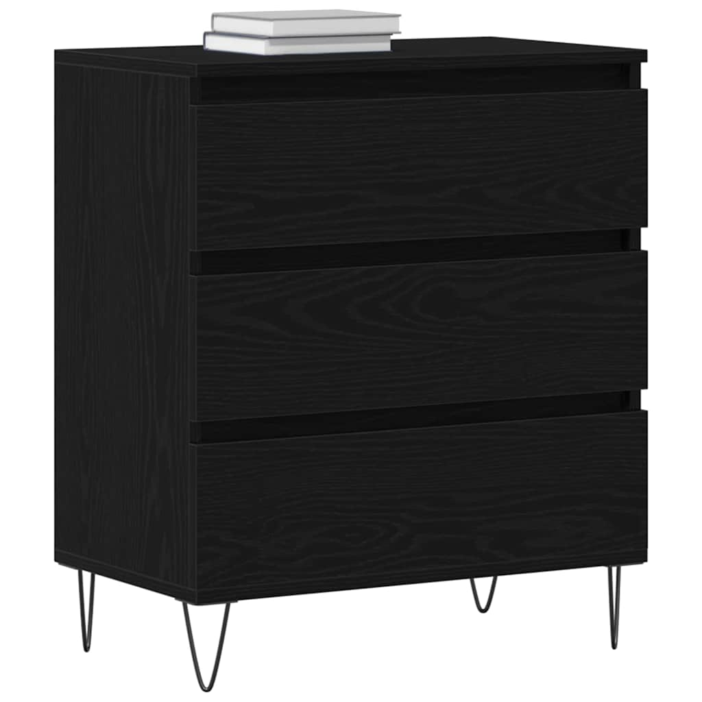 Sideboard 60x35x70 cm Engineered Wood Black oak