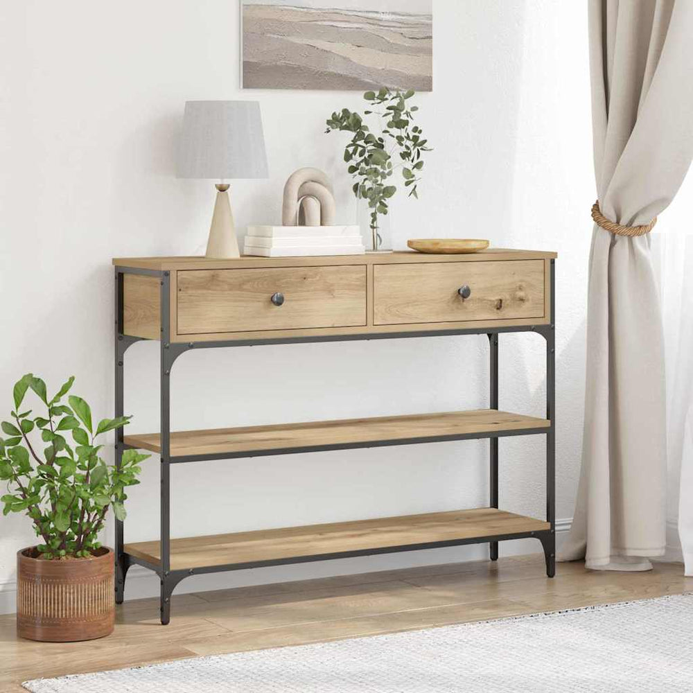 vidaXL Console Table 100x25x75 cm Engineered Wood