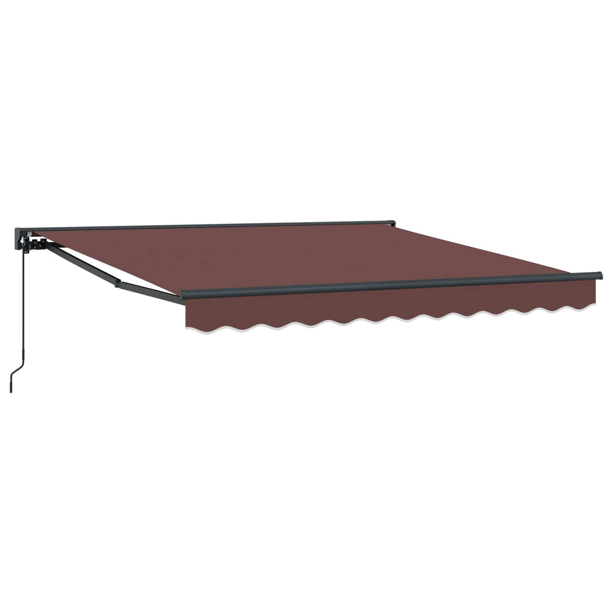 vidaXL Awning Frame Brown 350 x 250 cm Polyester with PU coating 2