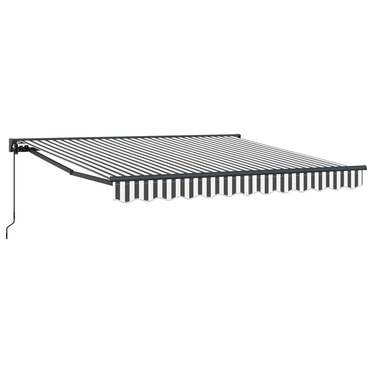 vidaXL Awning Frame Anthracite and White 350 x 250 cm 2