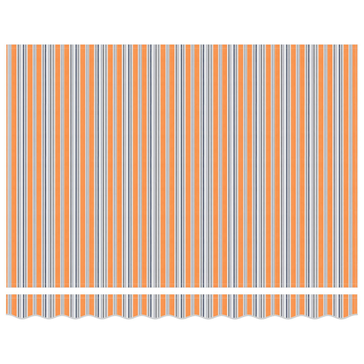 vidaXL Awning Frame Blue and Orange 350 x 250 cm 6
