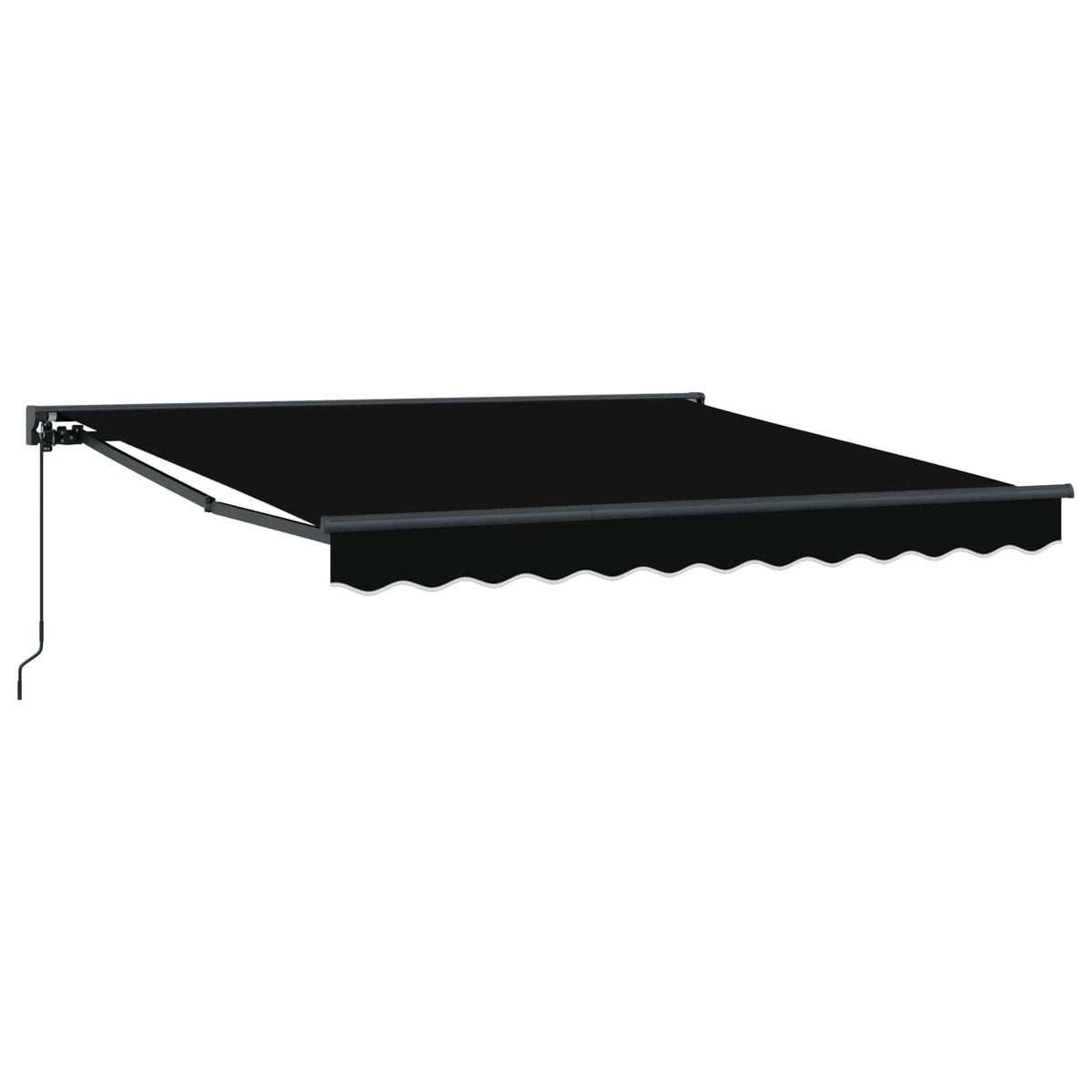 vidaXL Awning Frame Black 350 x 250 cm Polyester with PU coating 2