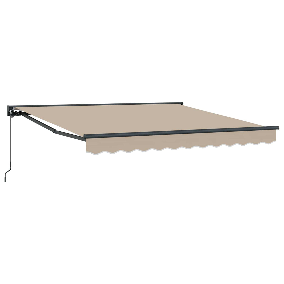 vidaXL Awning Frame Beige 350 x 250 cm Polyester with PU coating 2