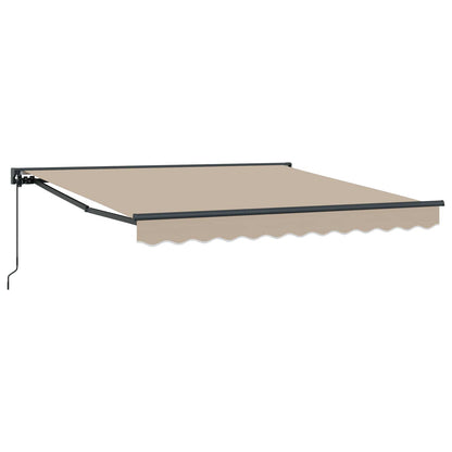 vidaXL Awning Frame Beige 350 x 250 cm Polyester with PU coating 2