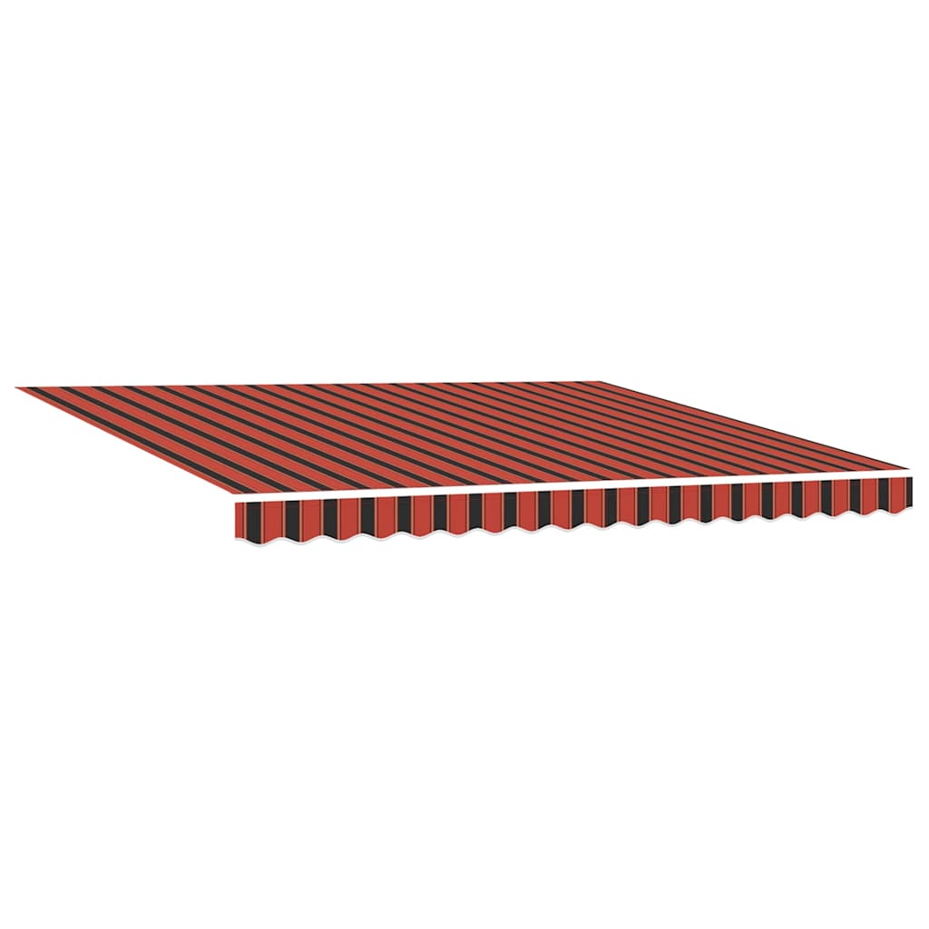 vidaXL Retractable Awning Orange and Brown 400 x 300 cm 4