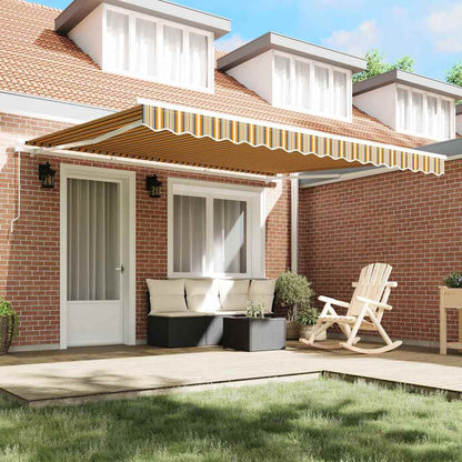 vidaXL Retractable Awning Multicolour 400 x 300 cm 3