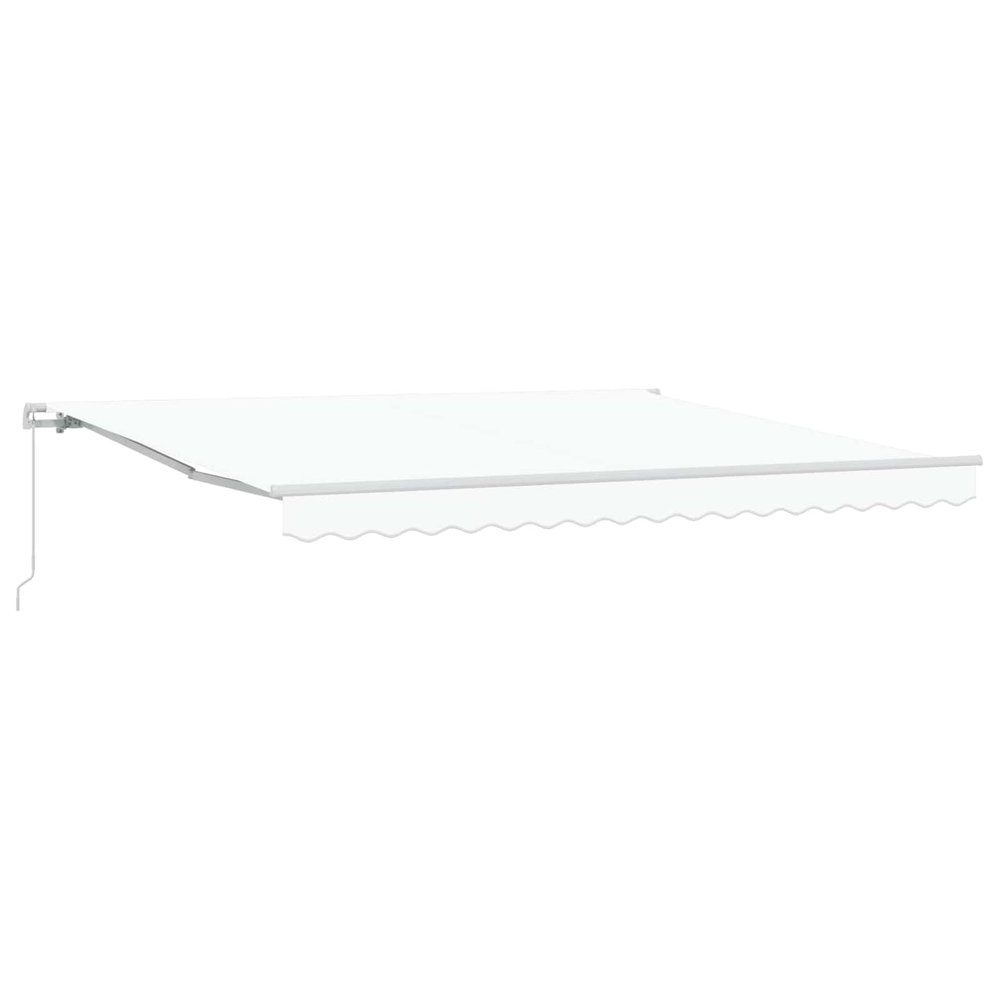 vidaXL Retractable Awning White 400 x 300 cm Polyester and Aluminium 1