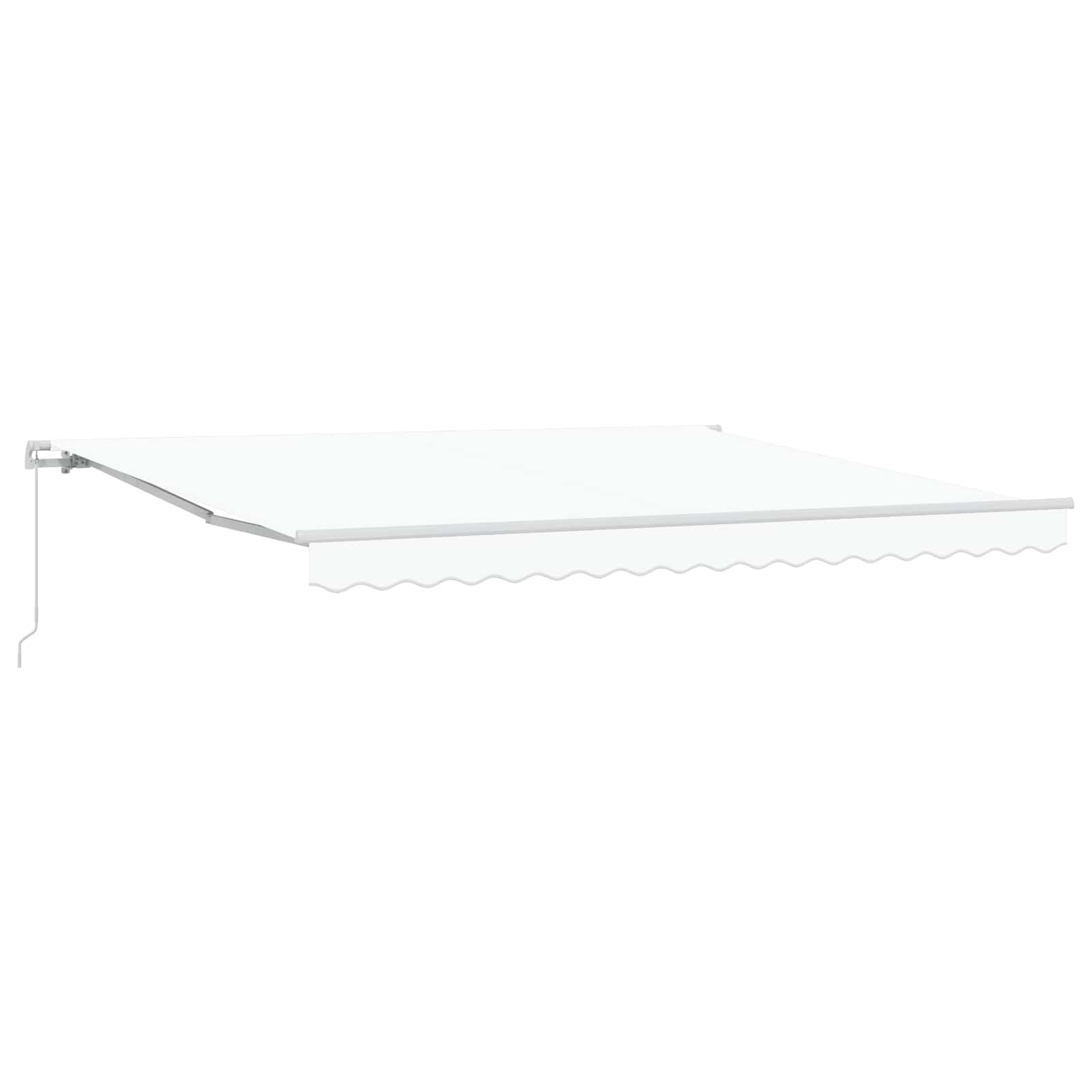 vidaXL Retractable Awning White 400 x 300 cm Polyester and Aluminium 1