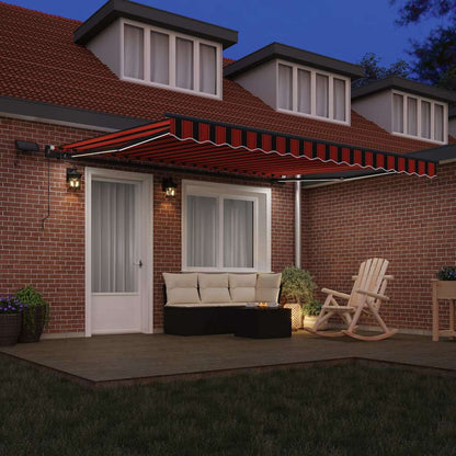 vidaXL Retractable Awning Orange and brown 400 x 350 cm 3