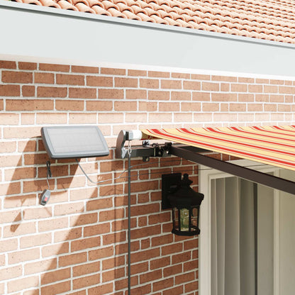 vidaXL Retractable Awning Yellow and Orange 400 x 350 cm 4