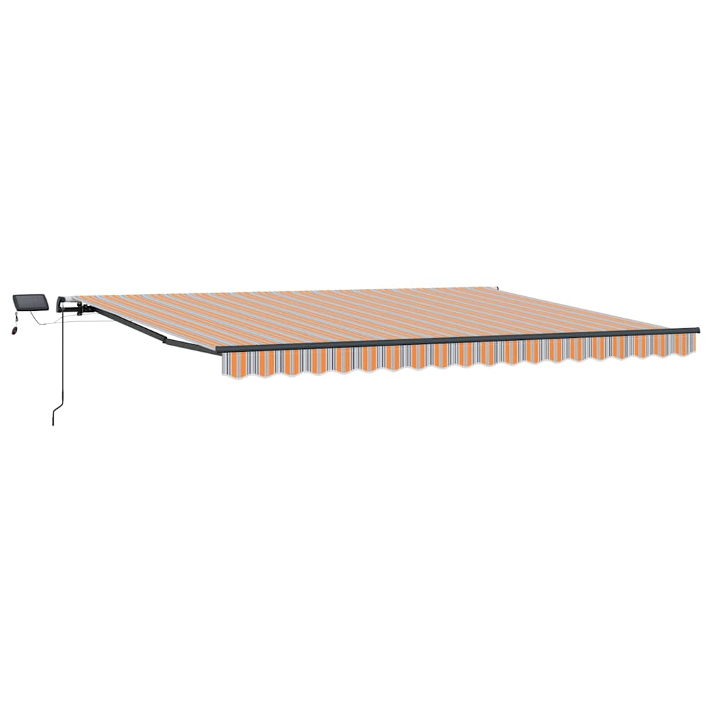 vidaXL Retractable Awning Multicolour 400 x 350 cm 2