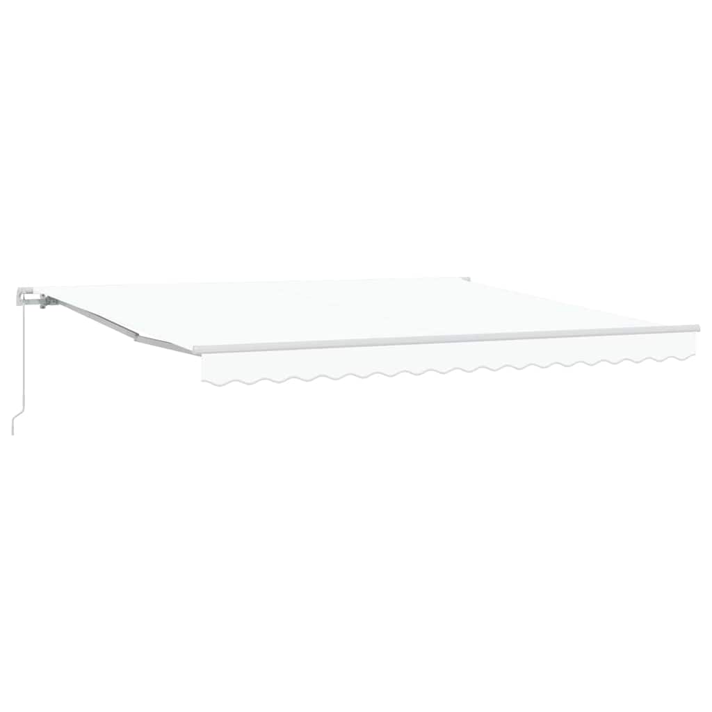 vidaXL Retractable Awning White 400 x 350 x 165 cm 2